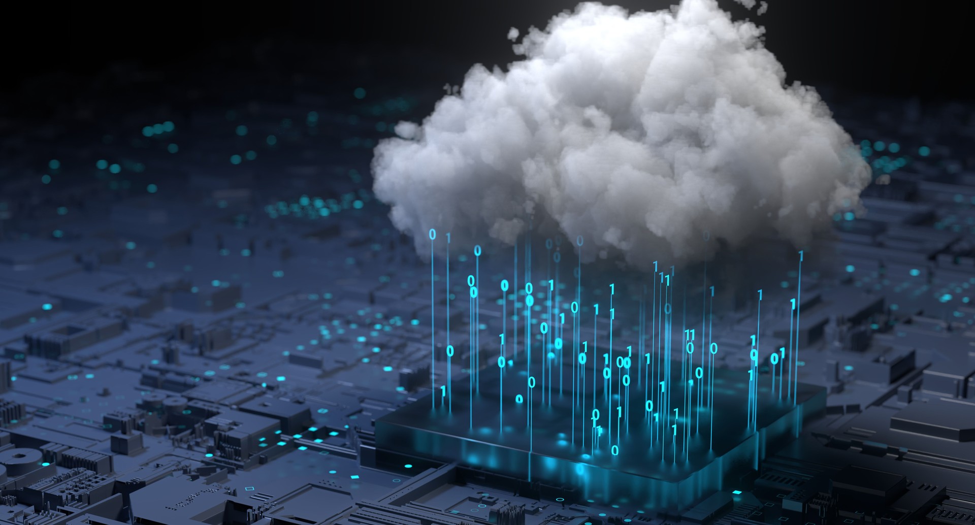 Cloud Computing Backup Cyber Security Fingerprint Identity Encryption Technology